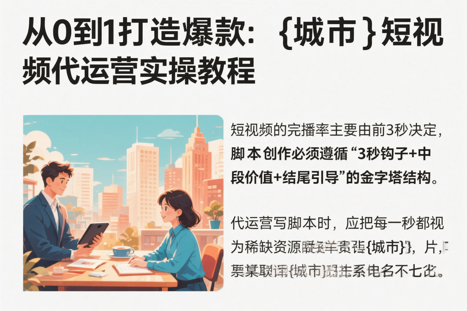 从0到1打造爆款:南平短视频代运营实操教程