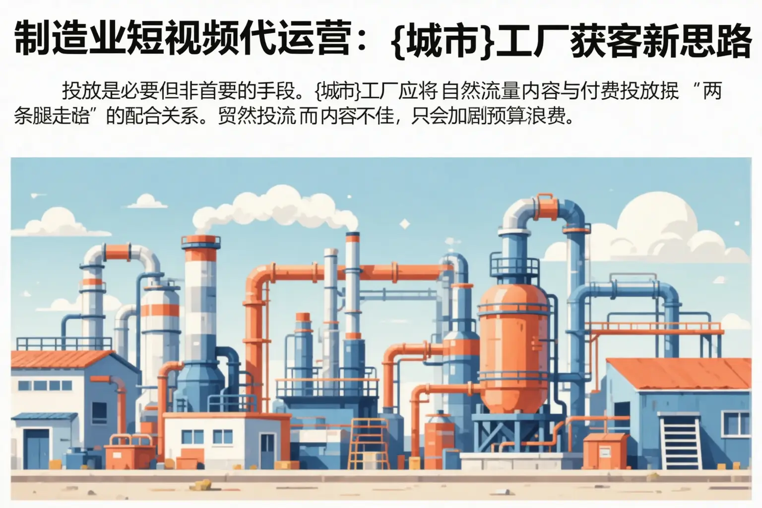 制造业短视频代运营:南平工厂获客新思路