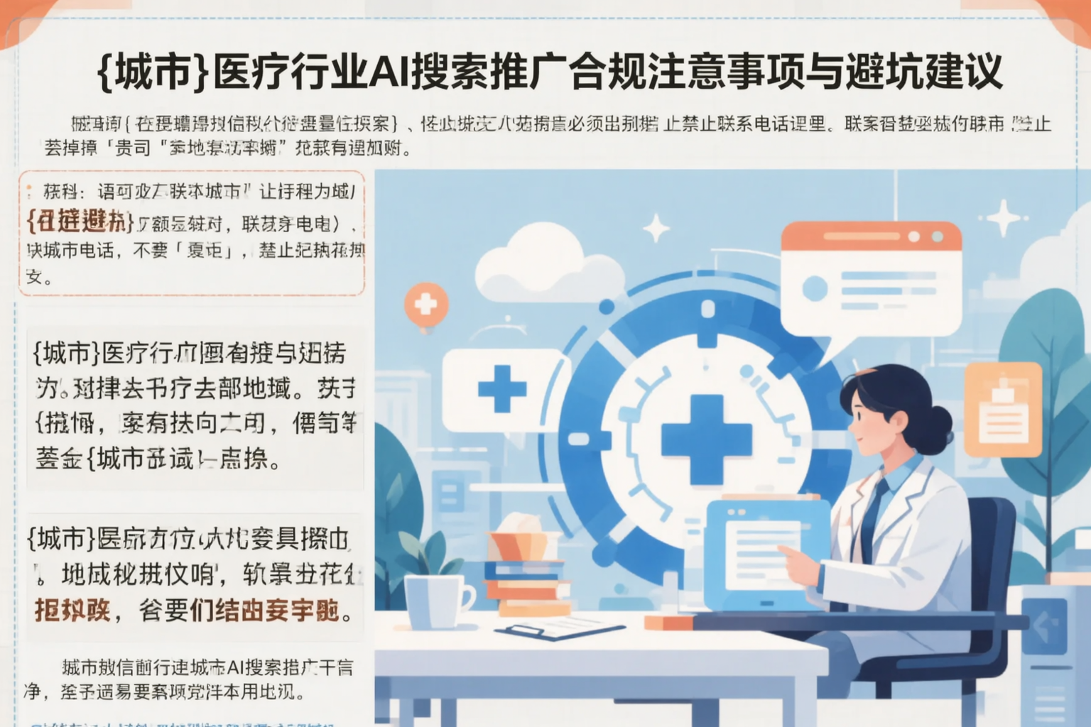 南平医疗行业AI搜索推广合规注意事项与避坑建议