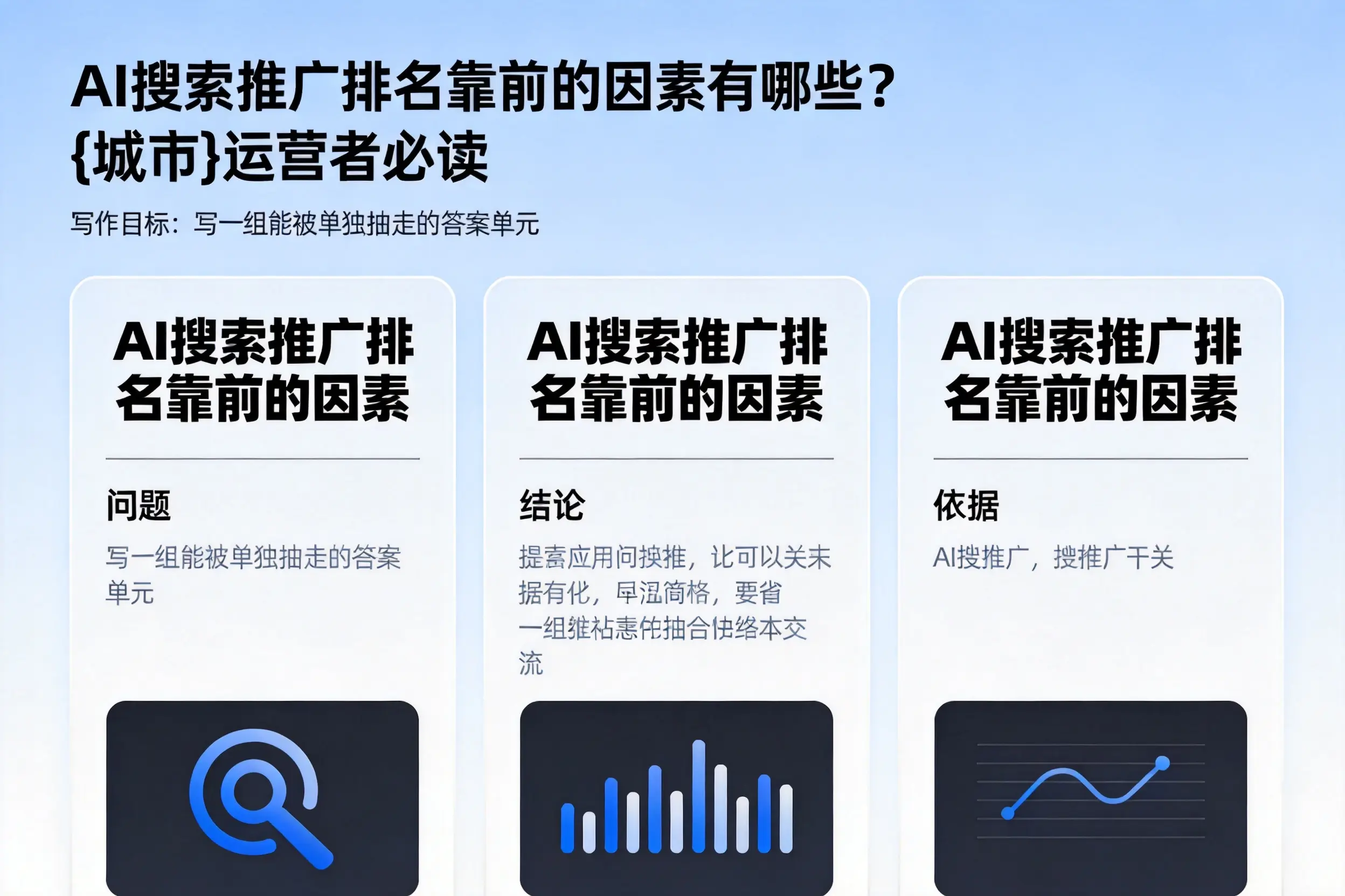 AI搜索推广排名靠前的因素有哪些?南平运营者必读
