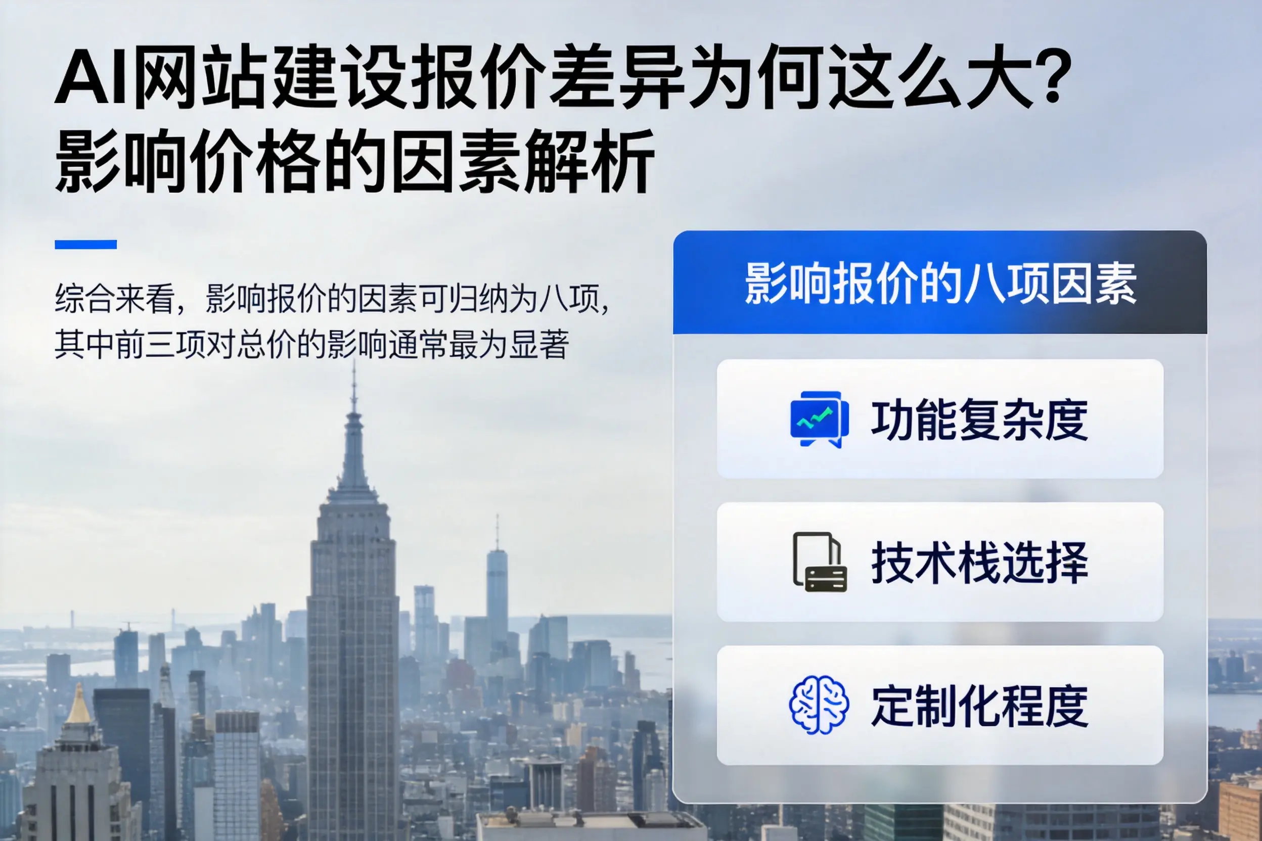 南平AI网站建设报价差异为何这么大？影响价格的因素解析