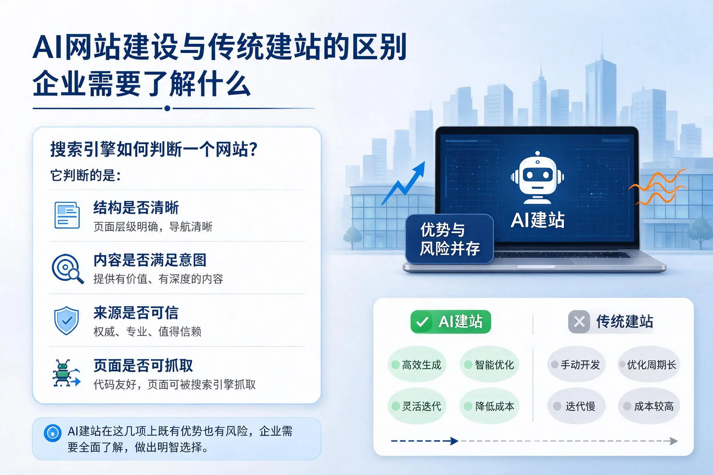 AI网站建设与传统建站的区别，南平企业需要了解什么