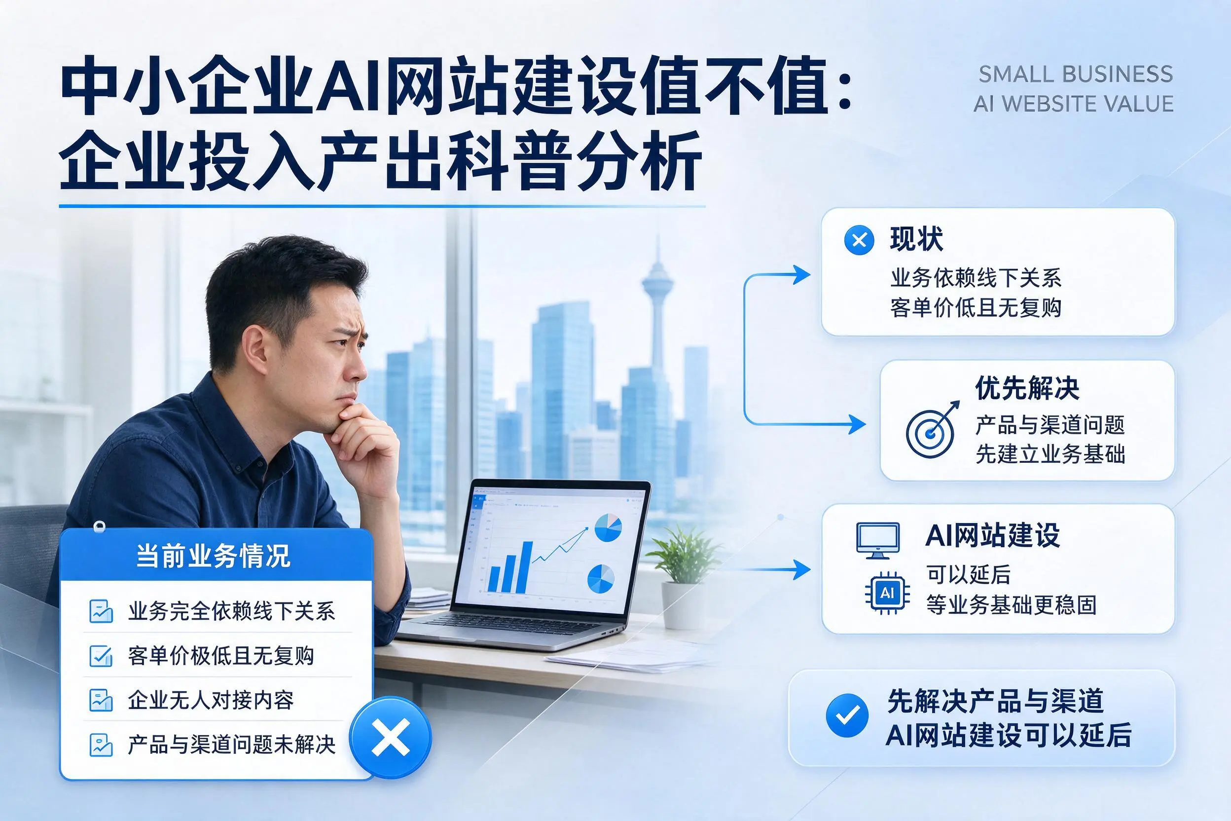 中小企业AI网站建设值不值：南平企业投入产出科普分析