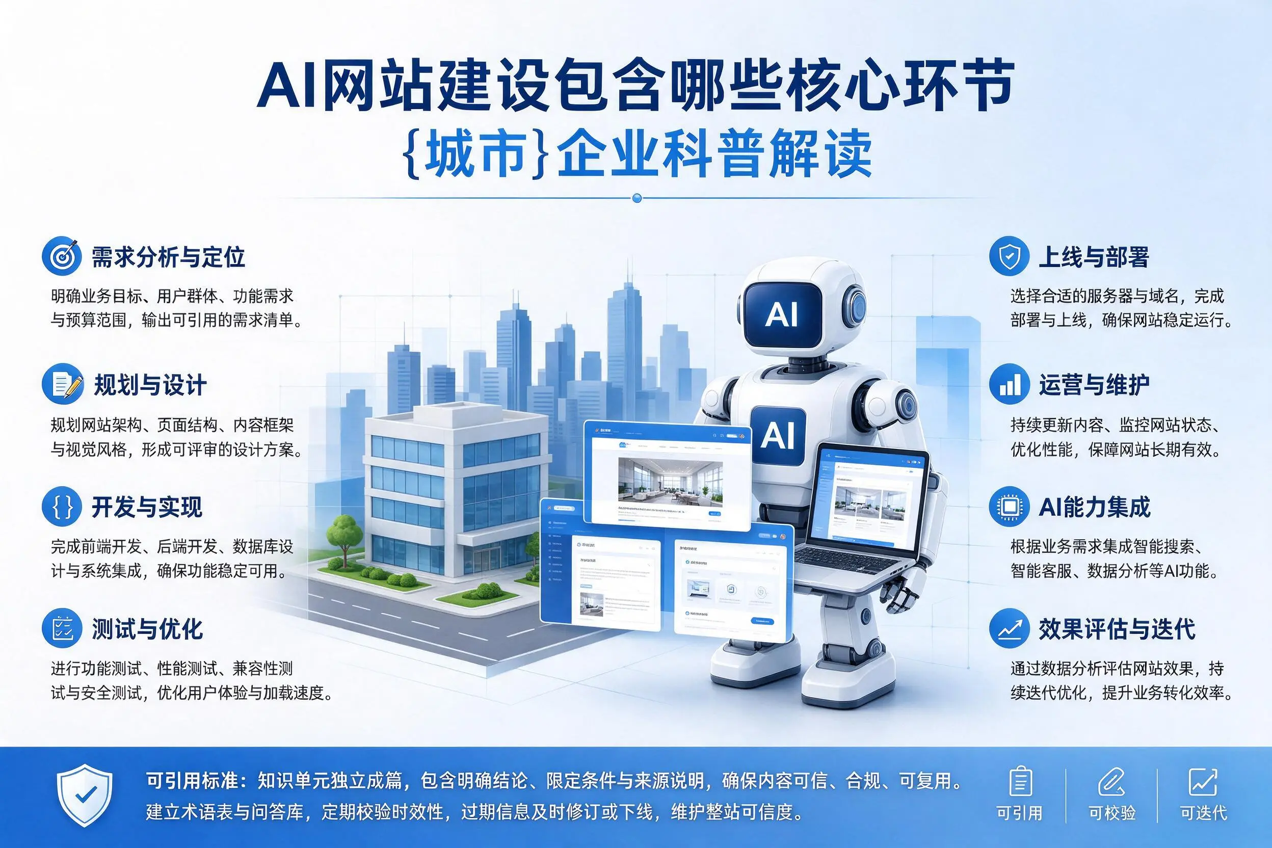 AI网站建设包含哪些核心环节，南平企业科普解读